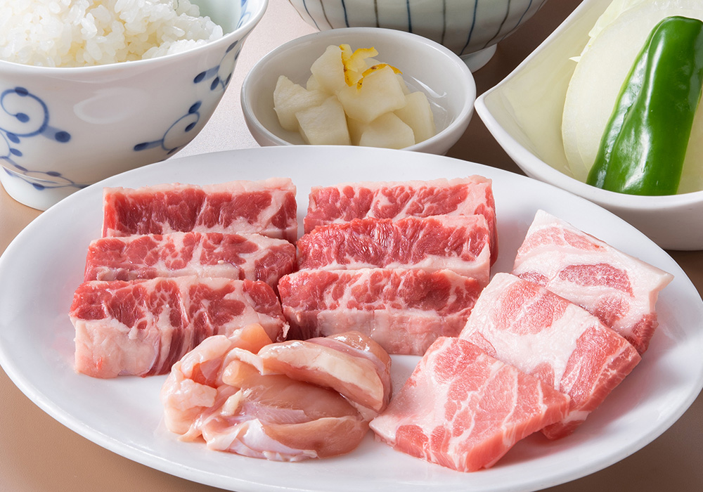 岡山 倉敷 焼肉ランチ 牛八定食